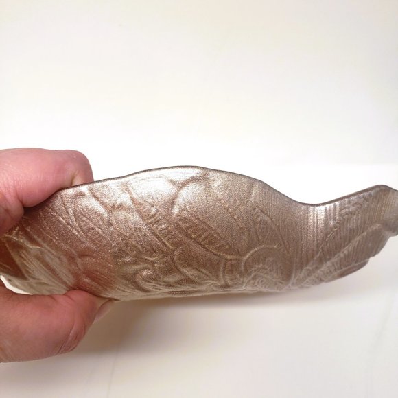 Bronze Glass Owl Candy Dish Serving Bowl Vintage 7.75" x 5.75" - Picture 5 of 5